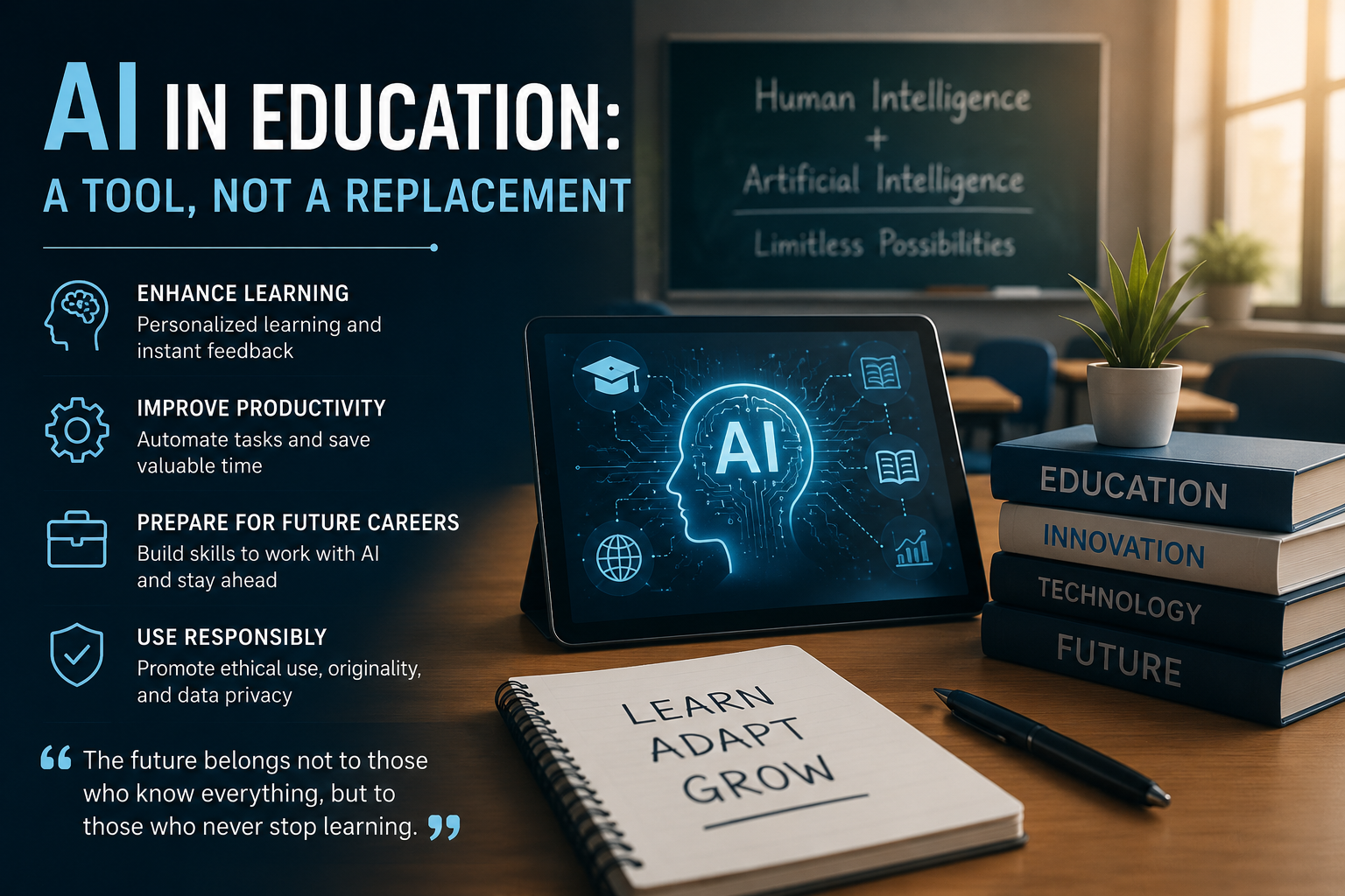 Artificial Intelligence in Education: A Tool, Not a Replacement
