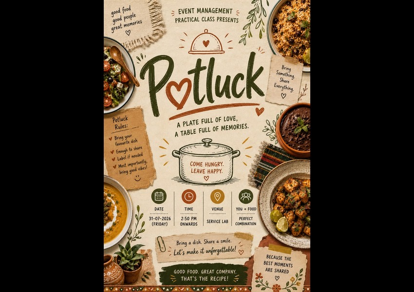“Potluck” – Event Management Practical Class Activity