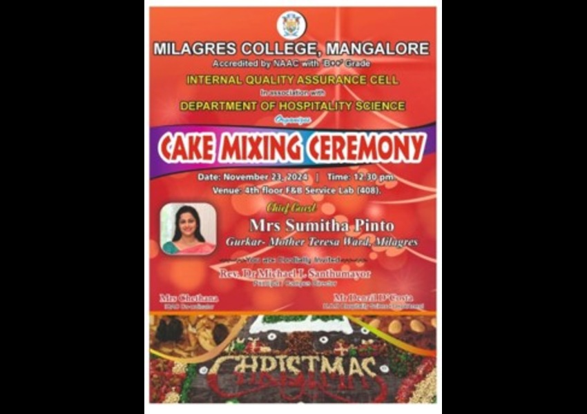 CAKE MIXING CEREMONY – 2024